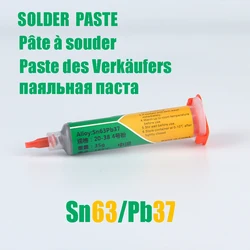 Pâte à souder Sn63pb37, Point de fusion, 183 ℃, température moyenne, matériau de soudage SMD, composants et pièces 