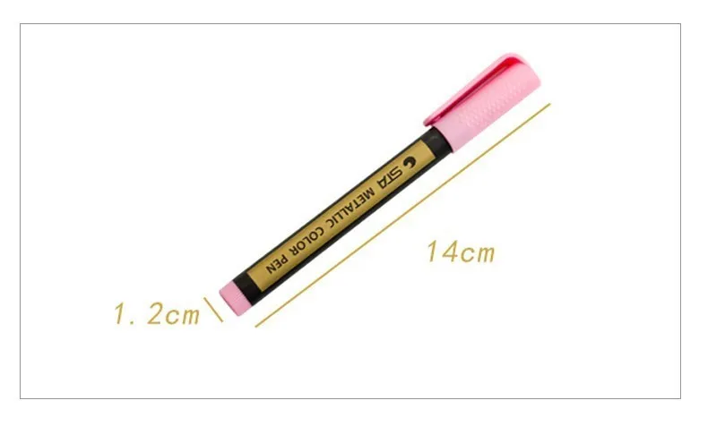 Sta 10 цветов металлический Перманентный Маркер ручки для рок Красящее Вещество точки металлические цветные маркеры для керамического стекла пластик