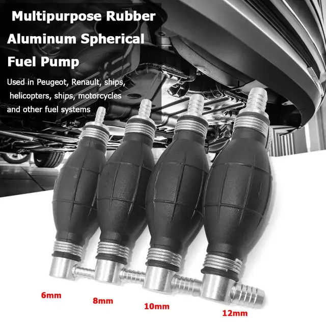 Bomba de Cebado para Diésel,Bomba de Combustible de Mano de Gasolina Sifón  con Bomba de Transferencia de Combustible,Bomba de transferencia de líquido  Para Coche Del Barco Acuarios,etc : : Coche y moto