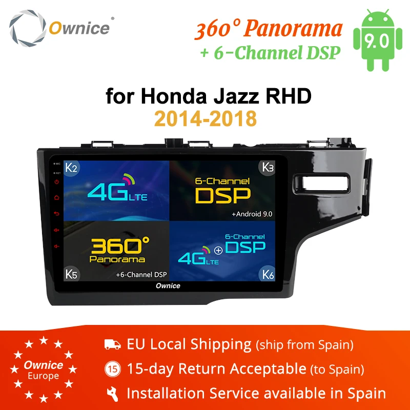 Ownice K1 K2 K3 K5 K6 Восьмиядерный Android 8 1 автомобильный DVD мультимедийный плеер gps для Honda
