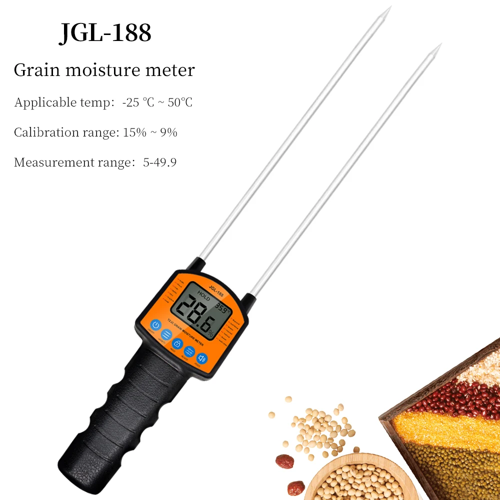TK100 Grain Moisture Meter Portable Analyzer Corn Wheat Bean Peanut Measurement Tester Paddy Hygrometer | Инструменты
