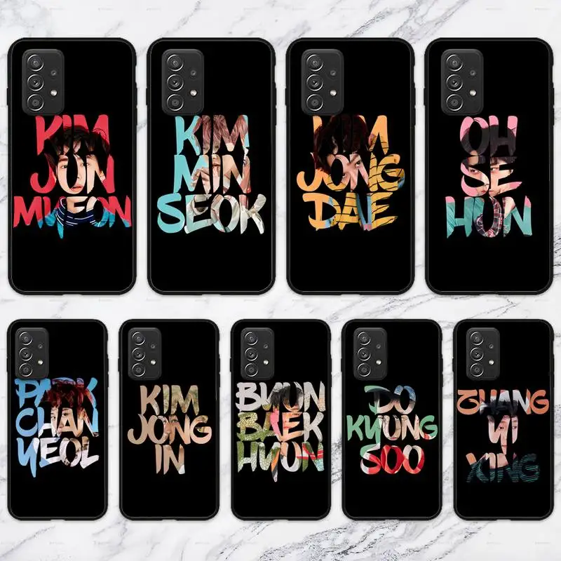 Star-exo-Singer-Cute-Handsome Phone Case For Samsung Galaxy A02 A12 A21 A22 A32 A41 A42 A51 A71 A72 Shell | Мобильные телефоны и