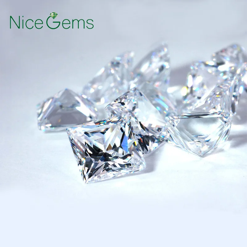 

Princess Cut Small Size Melee Moissanite Gemstone 2x2mm EF Color Loose Stone Lab created Moissanits For Ring Jewelry Making