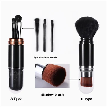 

1pc Multifunction Makeup Brush Portable Double Heads Eye-shadow Foundation Brush Dual Use Cosmetic Makeup Tools