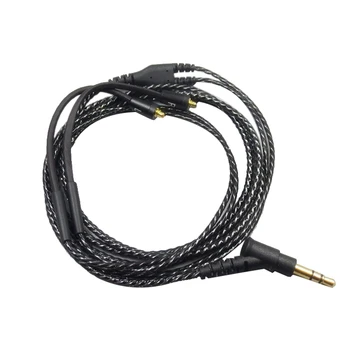 

Replacement Earphone Cable MMCX Jack Headphone Cord 3.5mm Plug for SONY XBA-Z5 SHURE SE215/315/535/846/UE900 No Mic