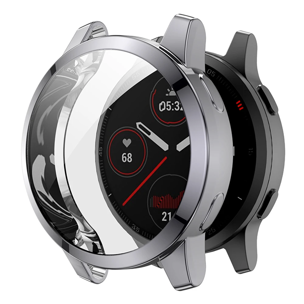2021 TPU Soft Screen Glass Protector Case Shell Frame For Garmin Vivoactive 4/4S Venu 2/2S Bumper Vivoactive4 Venu2 Full Cover