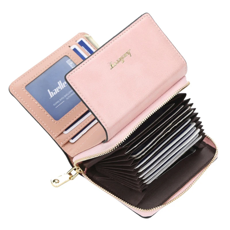 

LKEEP Fashion Top Quality Small Wallet PU Matte Leather Purse Short Female Coin Wallet Zipper Clutch Coin Purse Card