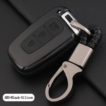 

Hot sale Silicon+ABS 3 Buttons key case Red Smart For Hyundai IX35 Accent Veloster Equus Genesis For Kia Sportage Forte Optima
