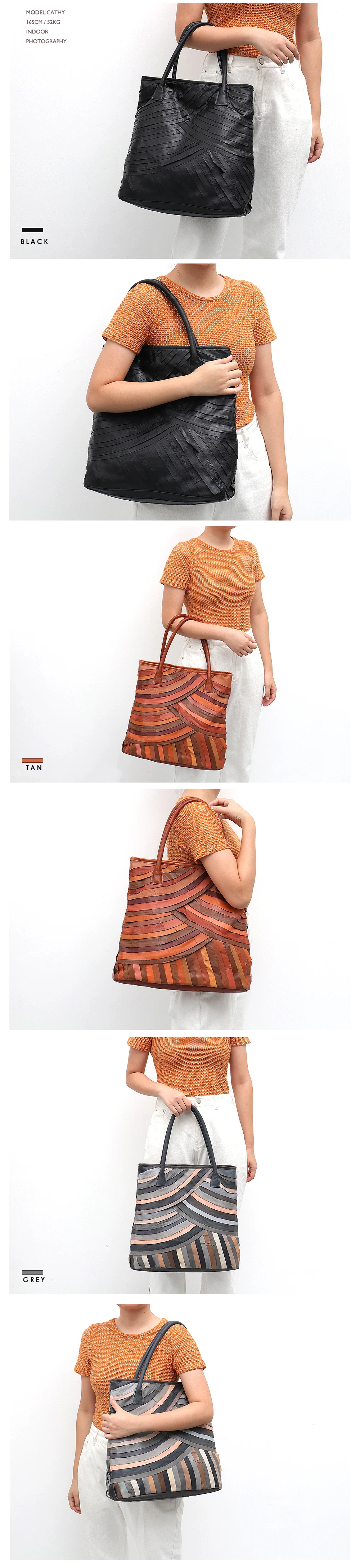 SC брендовая стильная сумка-тоут из натуральной кожи для женщин, большая сумка на плечо, женская сумка из мягкой овчины в стиле пэчворк, Женская Повседневная сумочка