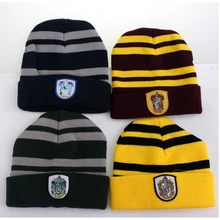 Новинка года! значок косплея Гриффиндор Слизерин Рейвенкло для взрослых и детей, шапки в сетку для мальчиков и девочек, зимние теплые кашемировые вязаные шапки