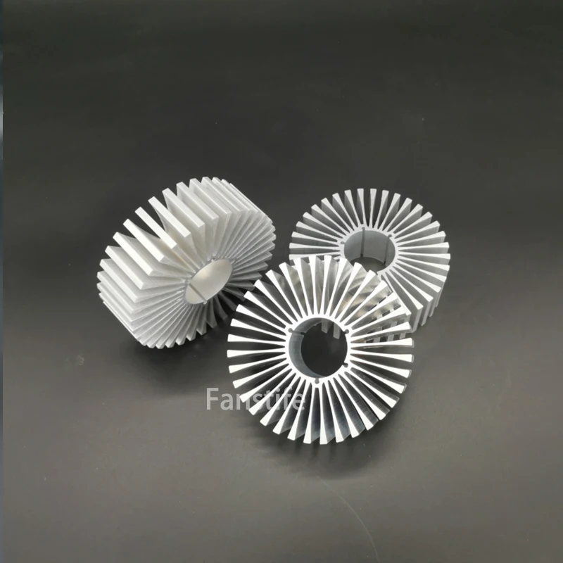 100mm LED Track Light Housing Radiator 10-15w Aluminum Led Heatsink