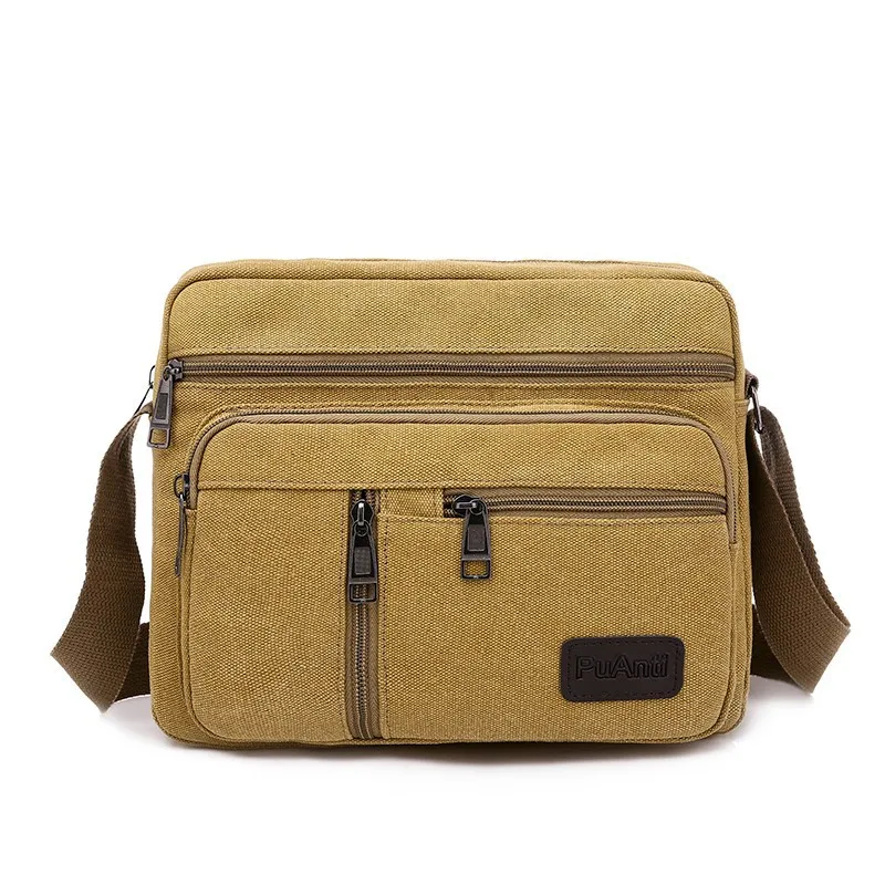

Men Canvas Cross Shoulder Bag Casual Simple Light Shoulder Bag Outdoor Travel Backpack