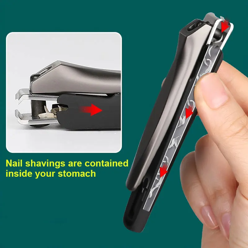 Creative Stainless Steel Nail Clippers Diagonal Anti-Splash Waterproof Professional Nail Trimmer 1PC nail clipper set nail clipper nail scissors set nail clippers manicure nail clipper set nail clippers kit
