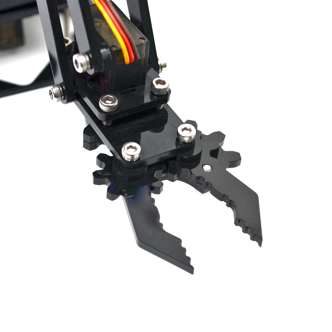 Горячая Распродажа DIY акриловый робот рука коготь Arduino набор 4DOF механический
