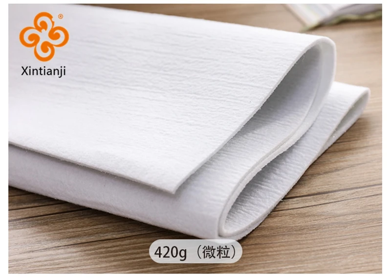 Schnittstellstoff zum Aufbügeln, Vliesstoff, einseitig klebend, schmelzbares Fleece, DIY-Stoffbeutel, Basteln, dickes Futter, Nähzubehör – Detail 18