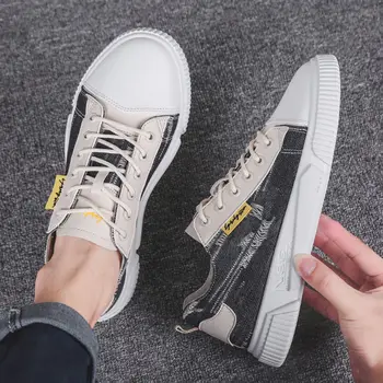 

Teen Boys Frayed Canvas Sneakers 2020 Men Street Shoes Casual Men's Autumn Sneakers Mens Distressed Canvas Shoes Personalized