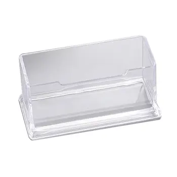 

Portable Clear Business Card Holder Display Stand Desk Desktop Countertop Business Card Holder Desk Shelf Box