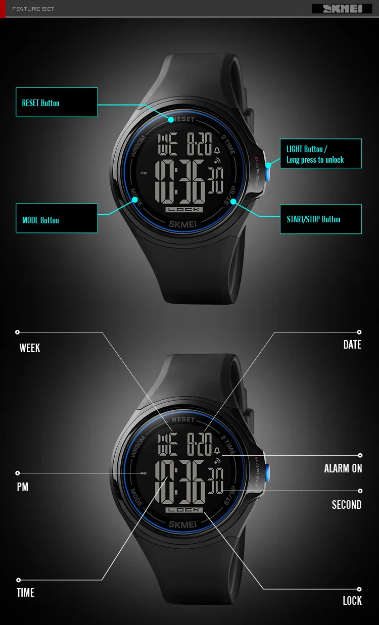 Skmei 1602 Sport Digital Men Watch Science Fiction Style Touch Screen Skmei 1602 Sport Digital Men Watch