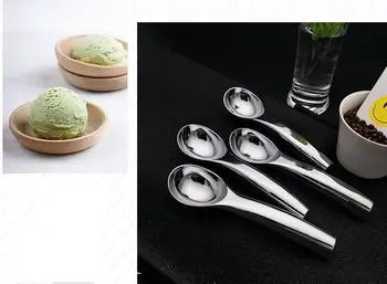 

Heavy Duty High Quality Zinc Alloy Non-stick Anti-freeze Ice Cream Dipper Scoop Dessert Fruit Melon Spoon Wholesale