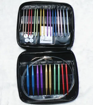 

SKC Weaving Tools Knitting Kit Needle Circular Crochet Set 2.75-10mm Detachable Ring Connecting Tools Sample+loop Wires+buttons