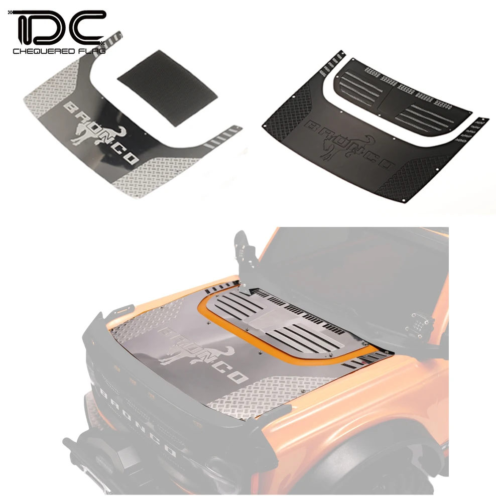 DJ 1/10 лист металлической крышки двигателя TRAXXAS TRX4 Бронко защита капота