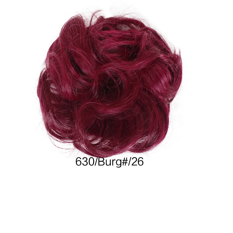 Горячая мода новейший кудрявый грязный пучок волос кусок Scrunchie Updo покрытие накладные волосы настоящие как человеческие - Цвет: G