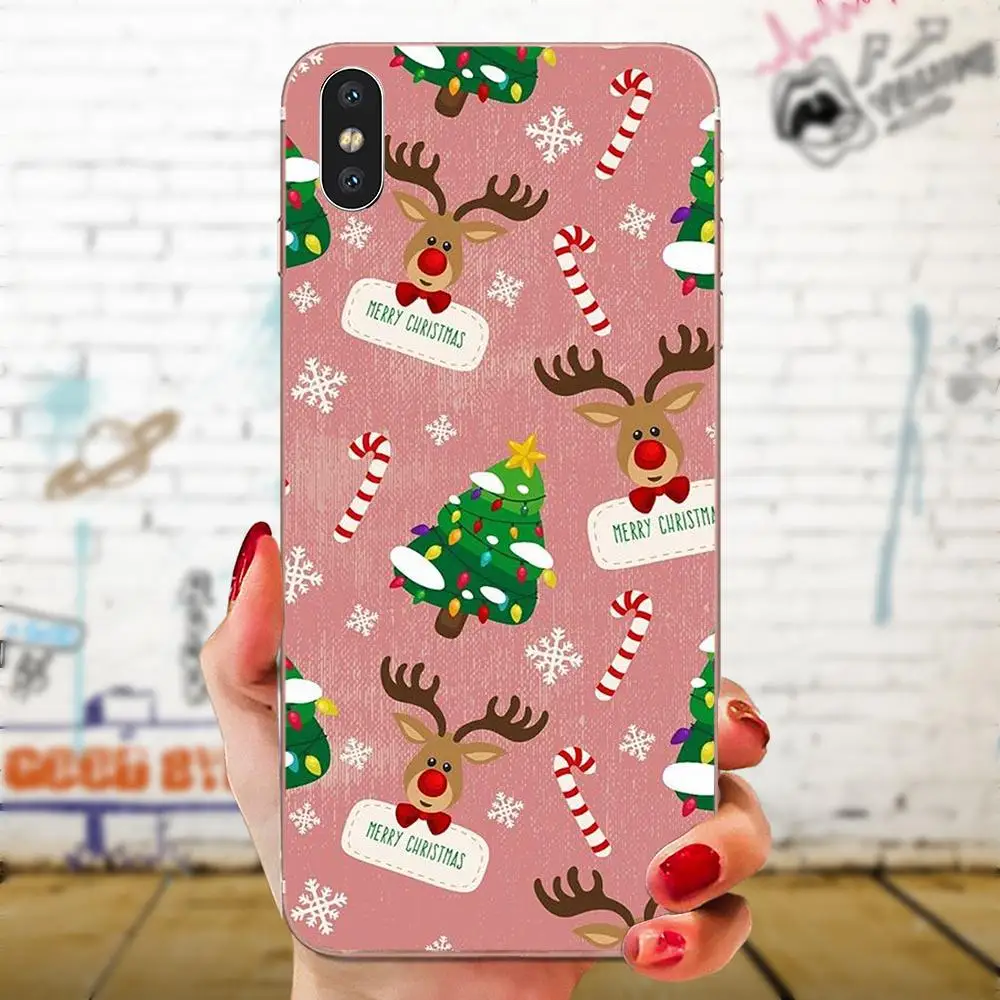Мягкие чехлы из ТПУ кожи Капа для LG G2 G3 G4 G5 G6 G7 K4 K7 K8 K10 K12 K40 мини стилус ThinQ Рождество - Цвет: as picture