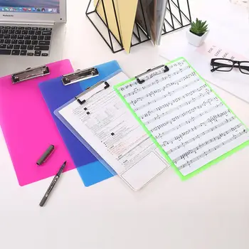 

Adeeing A4 Clip File Board Document Folder for Student Storage Writing Office A4 Clip File d20