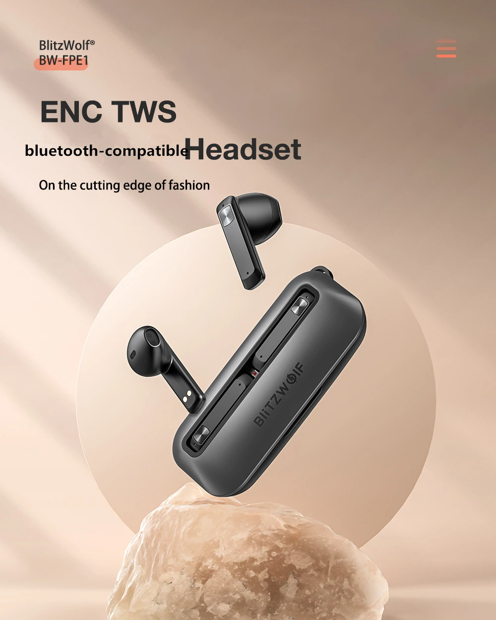 BlitzWolf BW-FPE1 ENC TWS Earbuds Bluetooth V5.0 description image