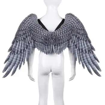 

Non-Woven Fabric 3D Angel Wings Halloween Mardi Gras Theme Party Costume Cosplay Wings For Children 5-10 Years 2020