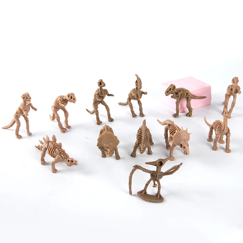 

1/12pcs Dinosaur skeleton Simulation Model Mini Jurassic Collection model Toys