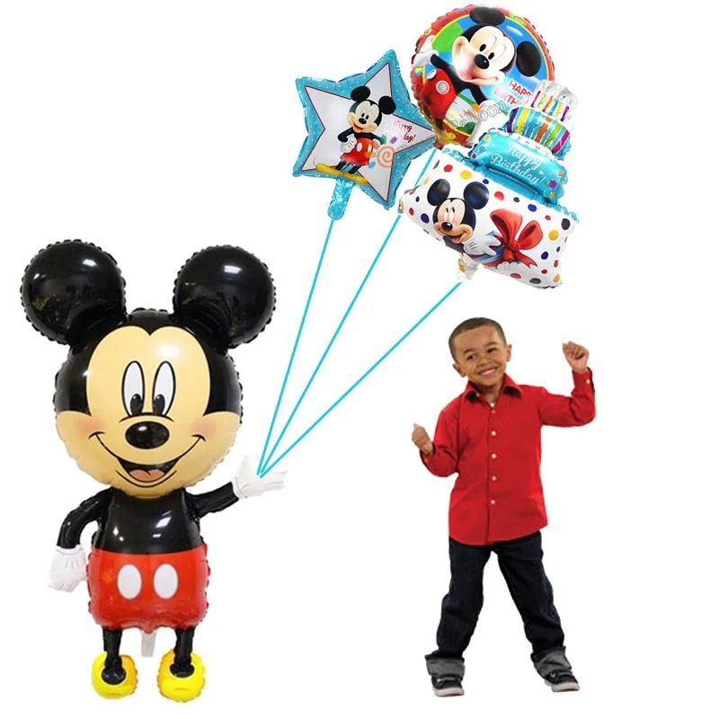 

Mickey Minnie Mouse Balloons Cartoon Mickey Foil Balloon Birthday Party Decorations Toys Party Supplies Globos