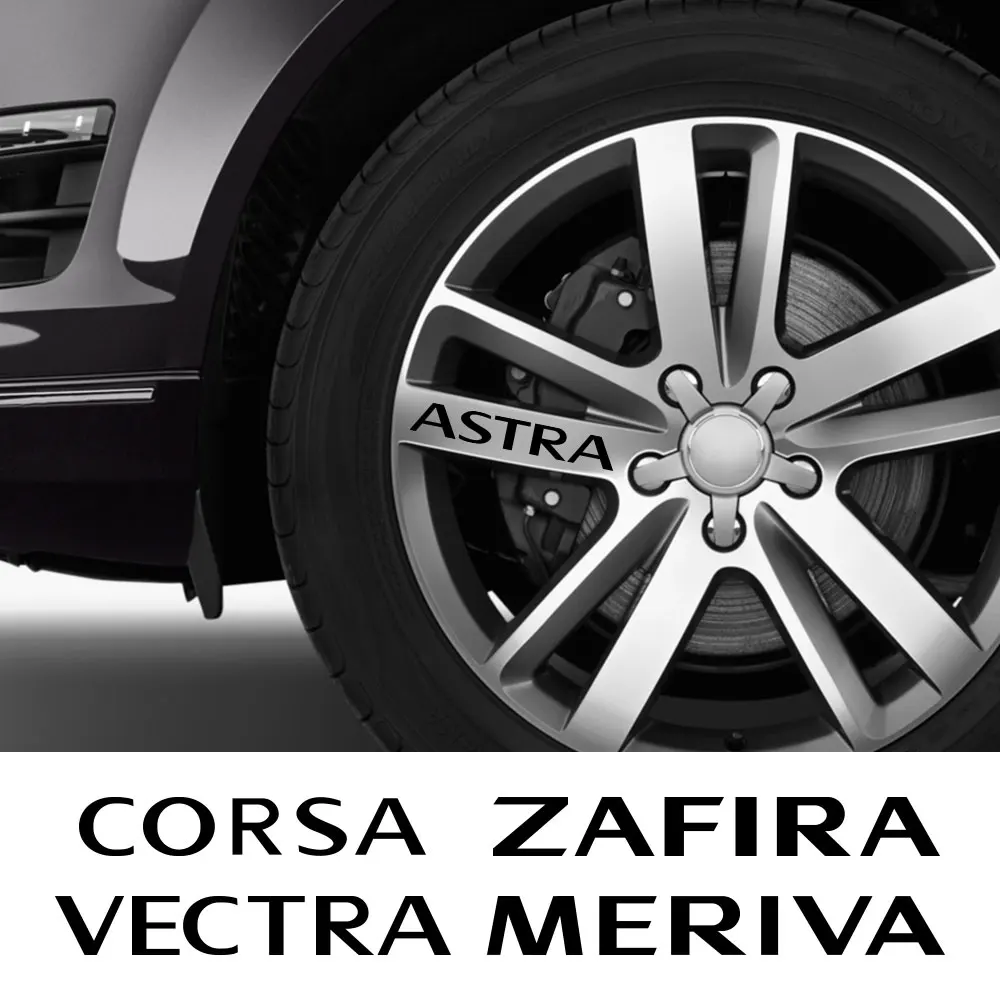 Per Opel Opc Crossland X Astra Insignia Corsa Mokka Vectra Adam Combo Grandland Meriva Tigra Vivaro Zafira Car Wheel Rim Sticker