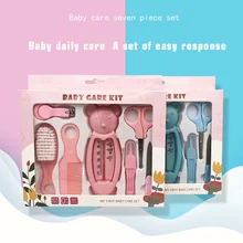 Kit de soins pour bébé, 7 pièces, compteur de température d'eau pour bébé, Combo, sécurité, coupe ongles, peigne