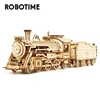 Robotime Rokr DIY 308pcs Laser Cutting Movable Steam Train Wooden Model Building Kits Assembly Toy Gift for Children Adult MC501 ► Photo 1/5