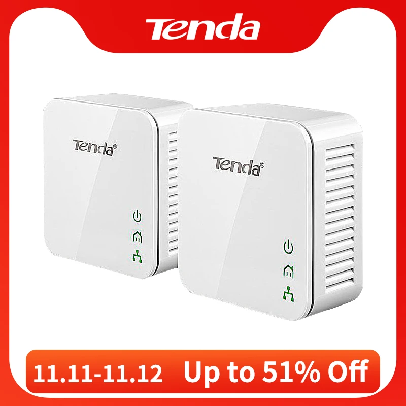 Мини адаптер Tenda P202 200 Мбит/с|powerline ethernet adapter|homeplug avplc adapter |