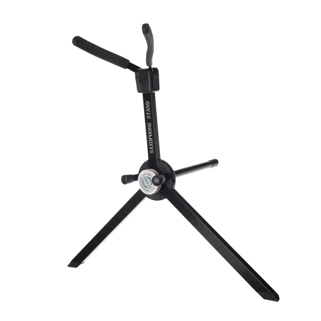 

Tripod Alto Saxophone Holder Stand Black Wind Instrument Part