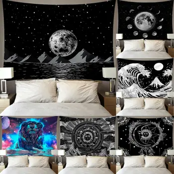 

Moon Pattern Tapestry Wall Hanging Blanket Tapestry Home Decor Blanket Tapestry printing Tapestries