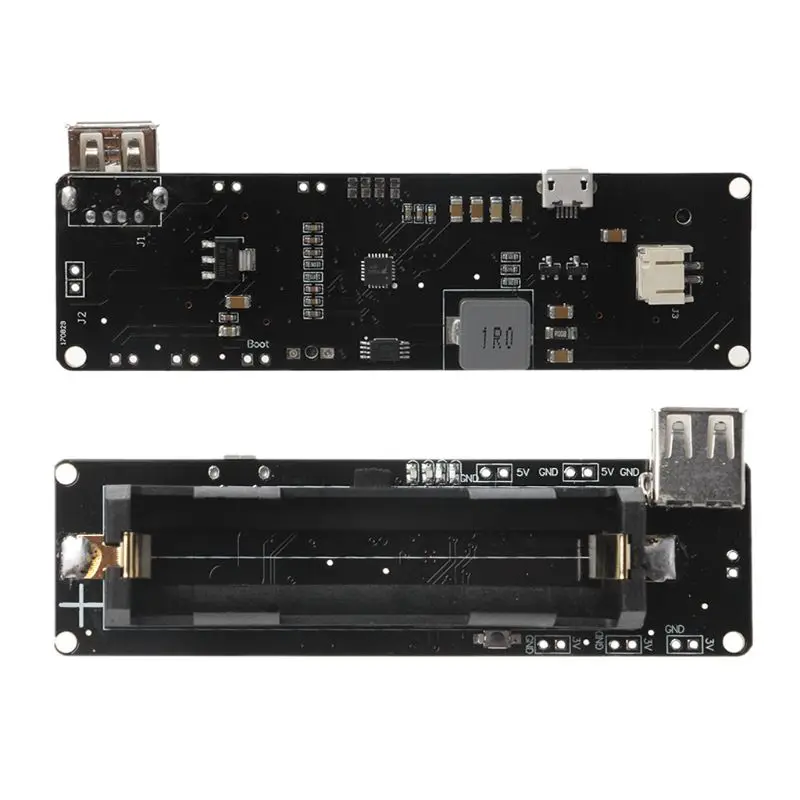 

18650 Battery Box Charge Shield Board V3 Micro USB Port Type-A USB 0.5A For Arduino Charge