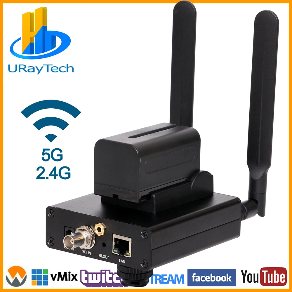 HEVC H.265 H.264 HD 3G SDI к IP Кодировщику RTSP RTMP SRT потоковый кодировщик передатчик поддержка