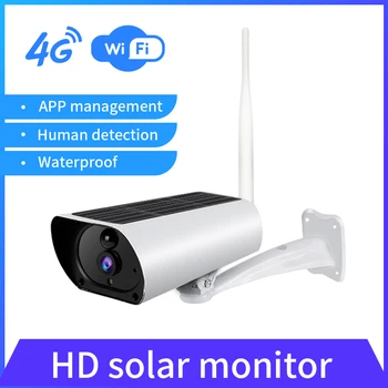 

IP Camera Solar Wifi Wireless HD 1080p 64G Waterproof IP66 PIR Tracking Security Camera Solar Panel Outdoor Indoor Security