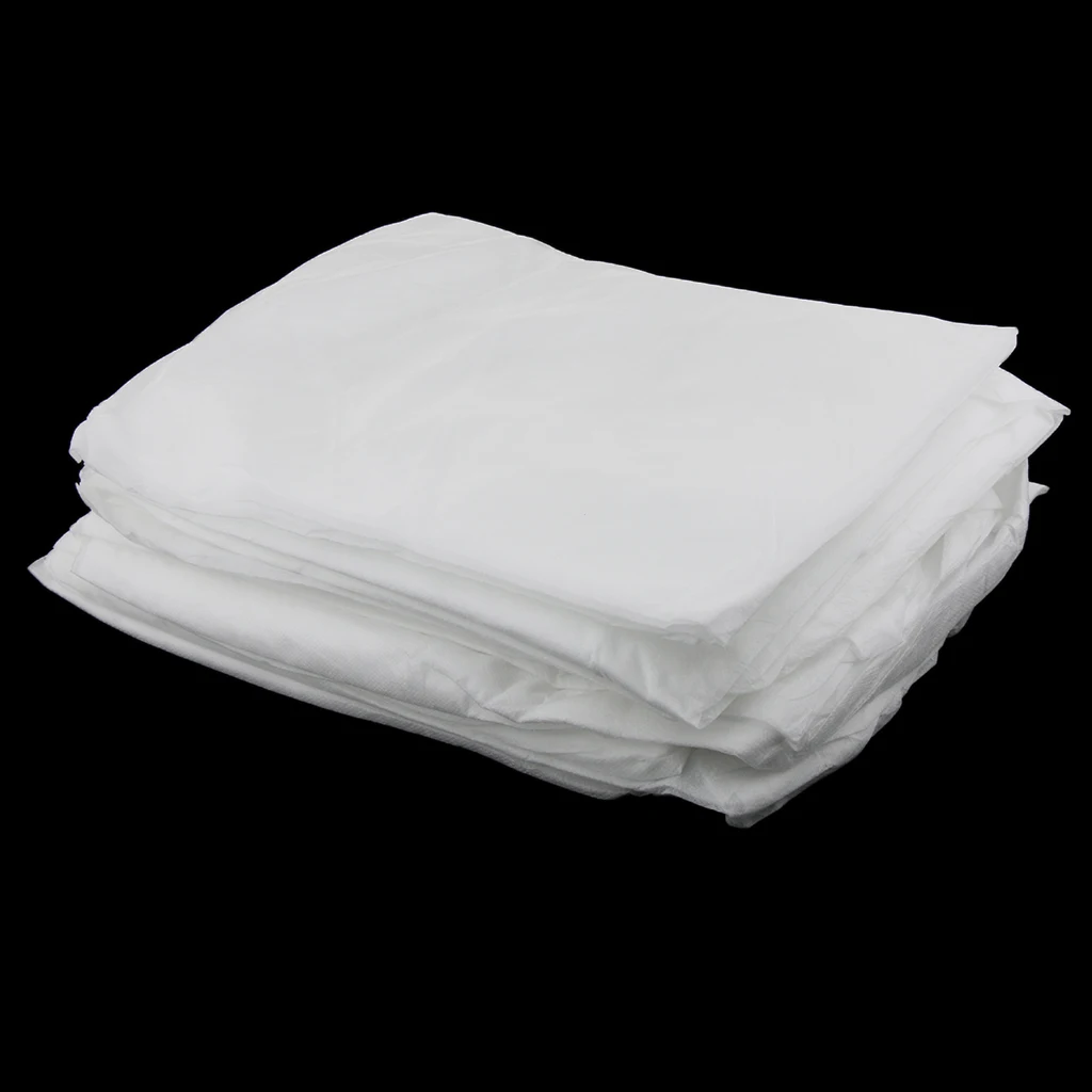 Perfk 10 Pack Non-woven Disposable Massage Table Bed Sheets Spa Bed Cover Beauty Salon Accessory Waterproof Bed Sheet - White 