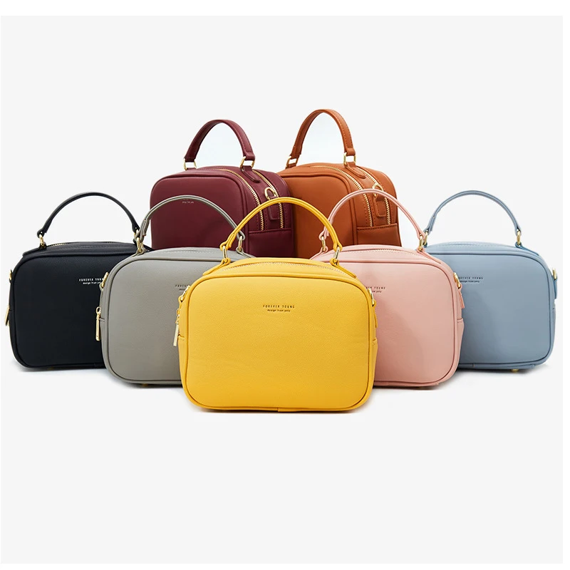 FOSIZZO Shoulder Bag PU Leather Bag Women 2022 Summer Fashion Lightweight Bag For Women Soft Luxury Crossbody Women Bag FS5008-1