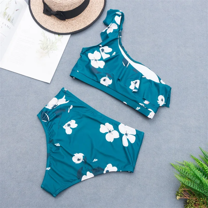 2020 Bikini Set Wommen Sexy Brazilian Printing Swimsuit Summer Fashion Bikini Swimsuit set High Waist Bathing suit