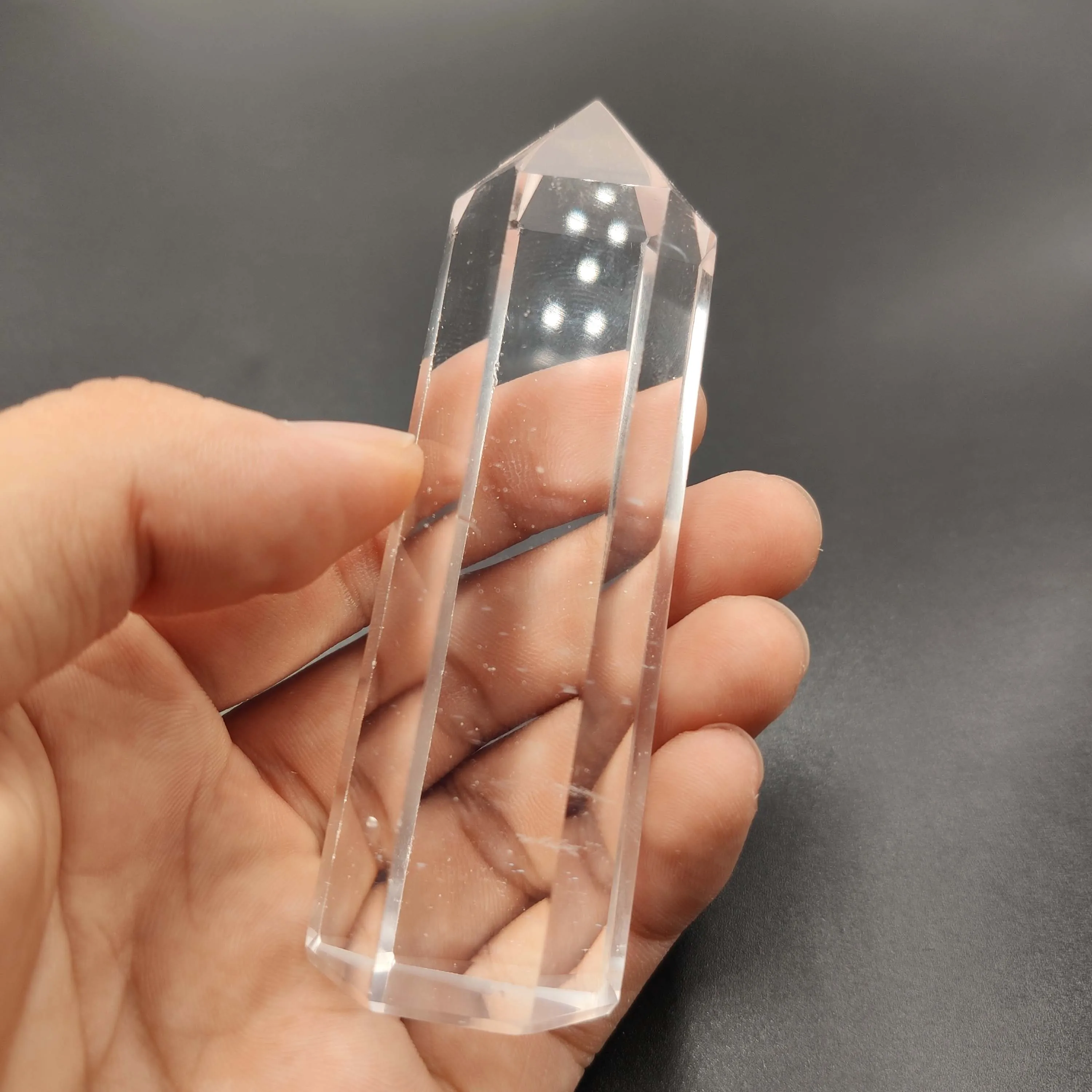 

80-100g clear smelting stonewand quartz crystal obelisk wand piont reiki chakras healing crystals as for gift