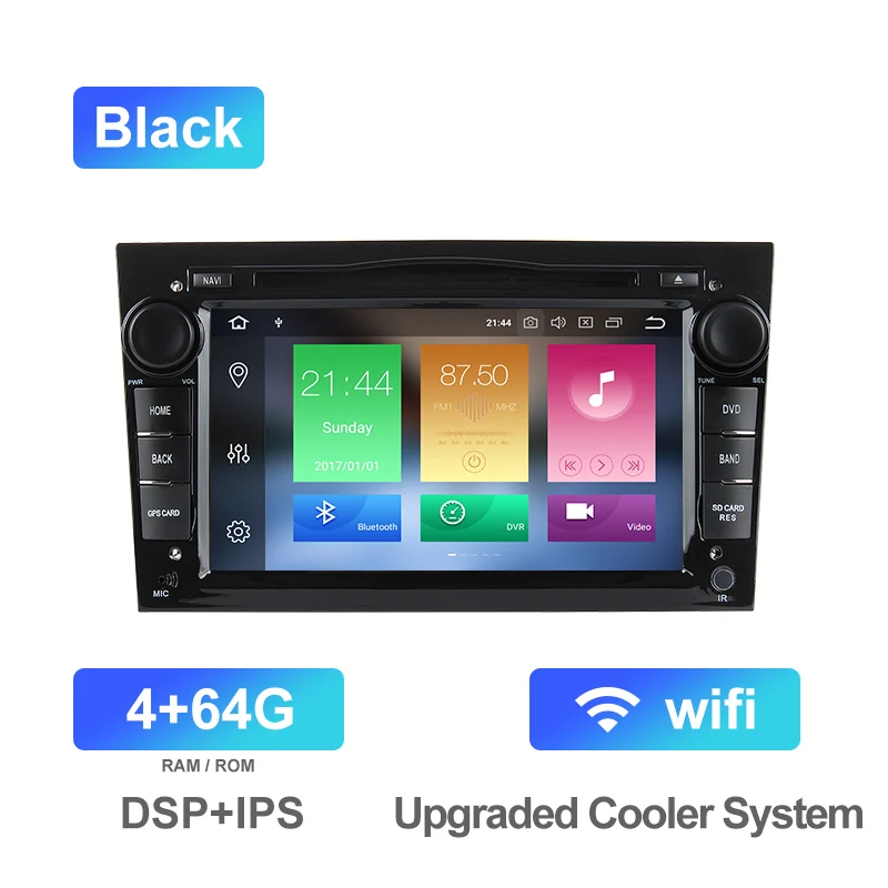 Штатная магнитола для OPEL, Marubox 7A903PX5 DSP, Головное устройство для OPEL Astra, Corsa, Antara, Vectra, Meriva, Vivaro, Zafira,Android9,Восьмиядерный процессор,Оперативная 4GB,Встроенная 32GB,Радио чип TEF6686,DVD - Цвет: Black 4GB 64GB DSP