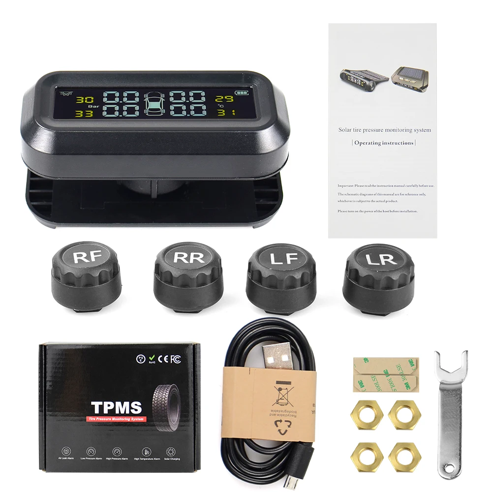  ¾  USB TPMS ڵ Ÿ̾ з ͸ ý LCD 4 SUV µ   ܺ/ 