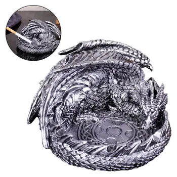 

1pc Dragon Design Ashtray Practical Convenient Useful Household Ashtray for Inside Indoor