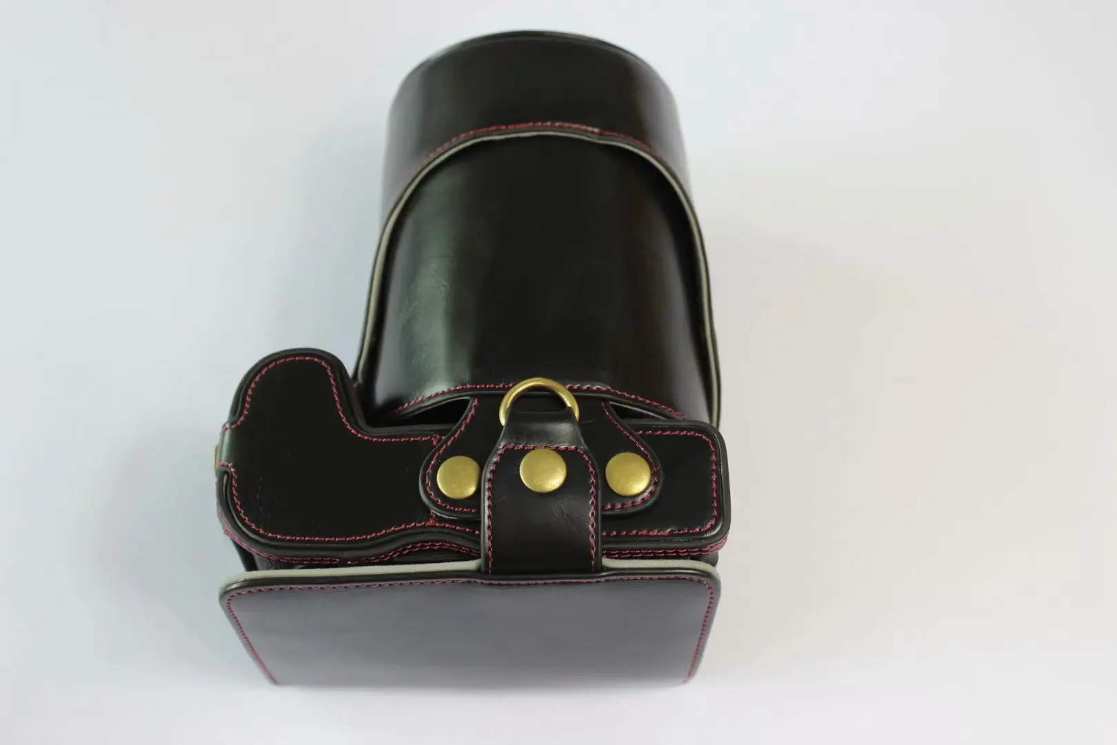 Pu Leather Camera Case Bag For Canon EOSR EOSRP RP R 24-105-45mm Lens Openning Bottom Cover With Strap Mini Pouch Wrist strap