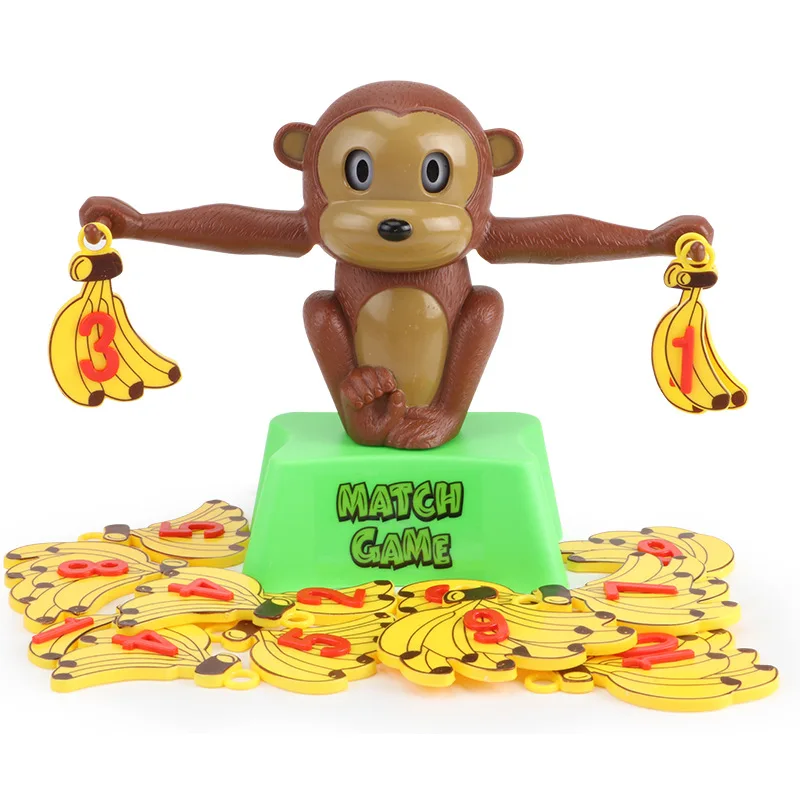

Intelligence Development Toy Mathematics +/- Monkey Hanging Banana Balance Parent And Child Interactive Teaching Game